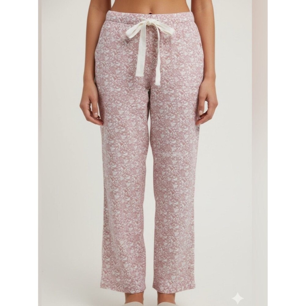 Boden Womens Cotton Flannel Pajama Pants Sleepwear Lounge Relaxed Fit Size 6